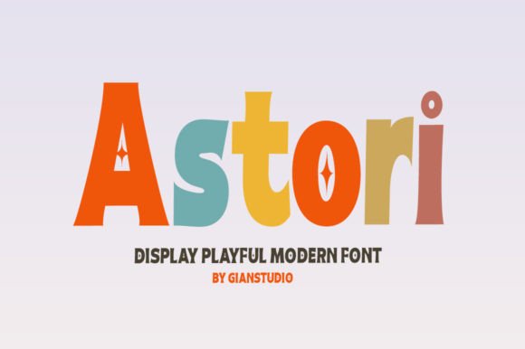 Astori: A Joyful Display Font for Creative Projects