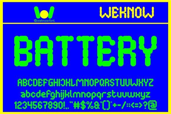 Battery: The Futuristic Font for Modern Designers