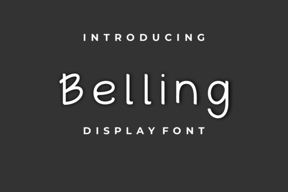 Belling: A Stylish Handwritten Display Font for Creative Projects