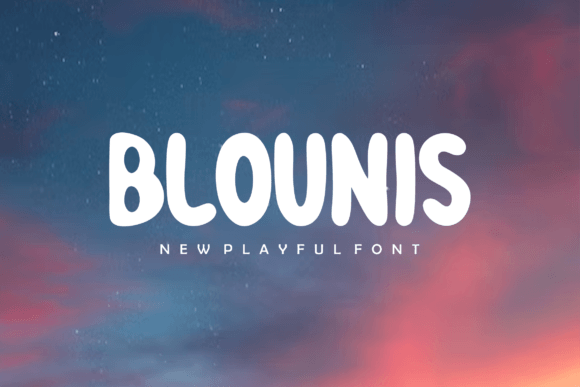 Blounis: A Bold, Modern Display Font for Strategic Branding and Creative Communication