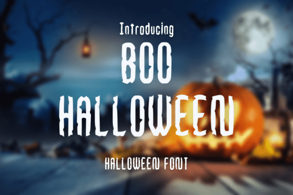 Boo Halloween: The Ultimate Scary Display Font for Spooky Designs