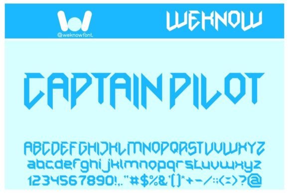 Captain Pilot: A Modern Display Font for Techno-Sci-Fi Projects