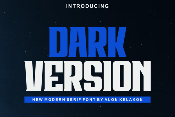 Dark Version: A Bold Display Font for Modern Design
