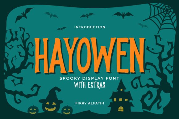 Hayowen: A Spooky Display Font for Halloween Projects