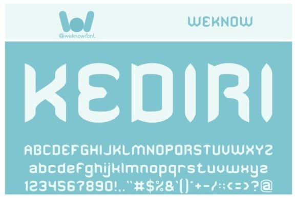 Kediri: A Stylish Display Font for Bold Creative Projects