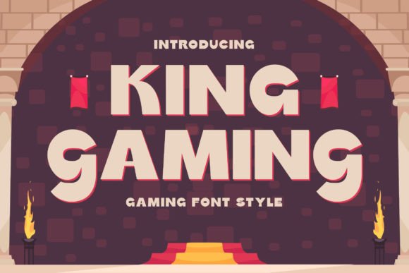King Gaming: The Ultimate Adventure Vibe Font for Creative Projects