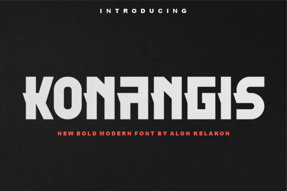 Konangis: A Modern Display Font with Minimalist Elegance