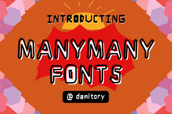 Manymany: A Bold Display Font for Creative Projects