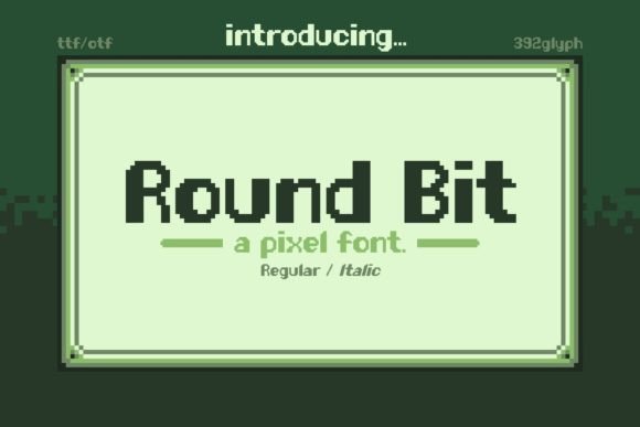 Round Bit: The Pixel Display Font That Brings Retro Vibes to Modern Design