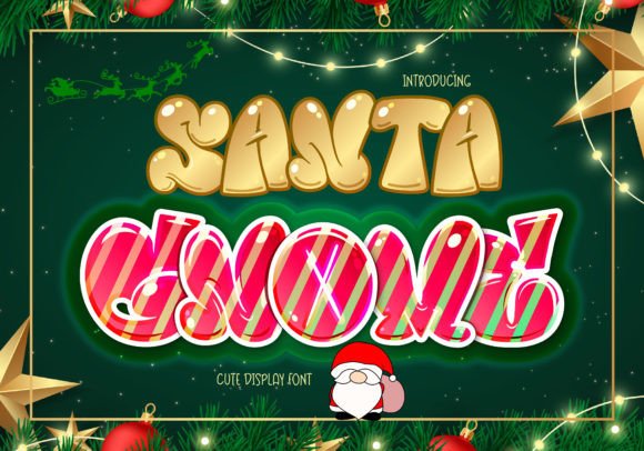 Santa Gnome: A Bubbly Font for Creative Touches