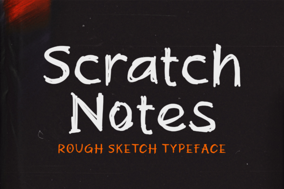 Scratch Note: A Handcrafted Display Font That Brings Artistry to Your Design
