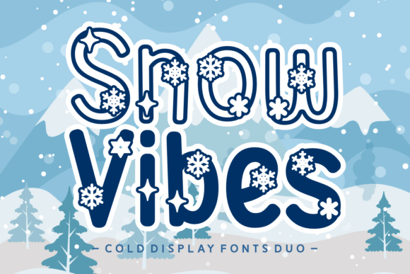 Snow Vibes: A Festive Font for Winter-Themed Designs