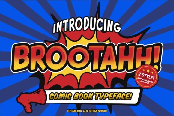 The Brootahh: A Playful Display Font for Bold Designs